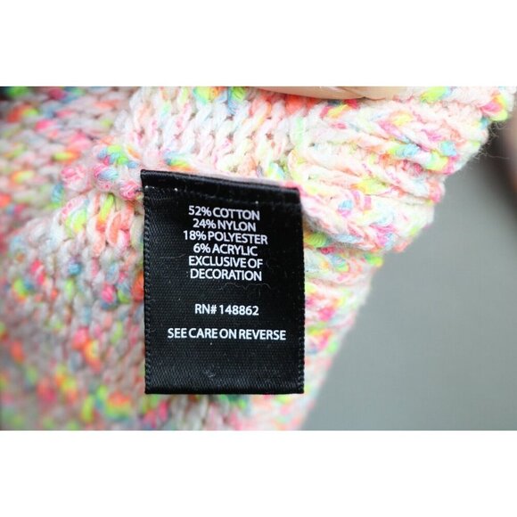 Torrid Flamingo Marled Knit Rainbow Sweater-Size 0-Soft - Picture 7 of 10